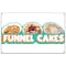 Signmission Funnel Cakes Banner Concession Stand Food Truck Single Sided B-96 Funnel Cakes19 - alternate 1